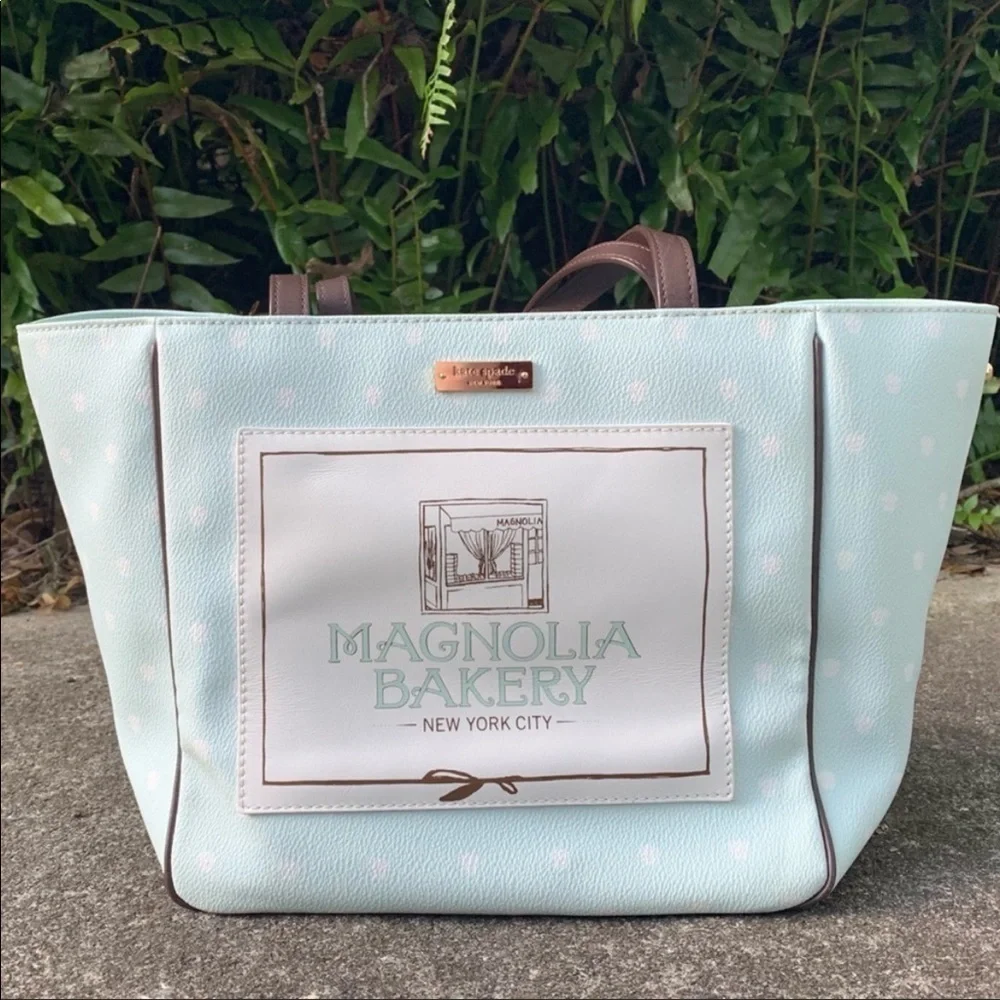 Kate Spade Magnolia Bakery Polka Dot Tote Bag